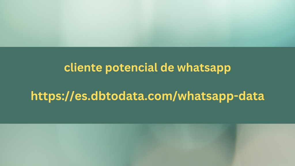 cliente potencial de whatsapp